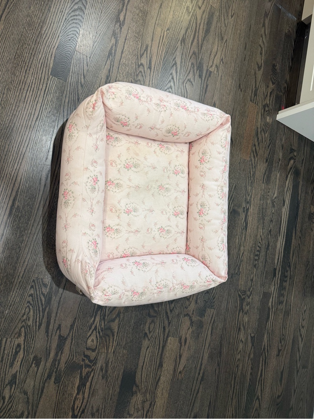 LoveShackFancy Pink Floral Pet Bed